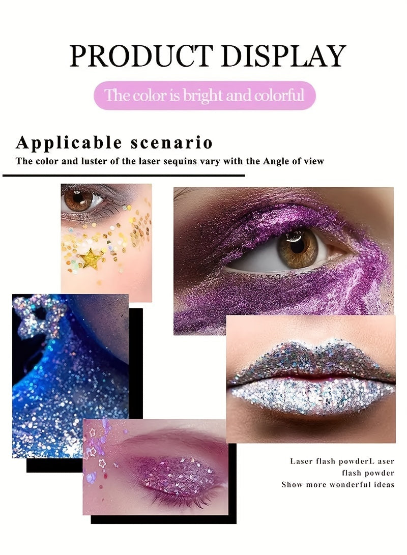 Mermaid Sequins Body Glitter Gel Make Up