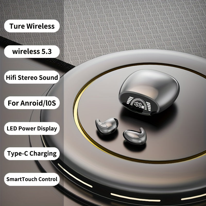 Invisible Sleeping Headphones, Shallow Earmuff Design, Side Sleeping Earplugs, Comfortable, Excellent Sound Quality