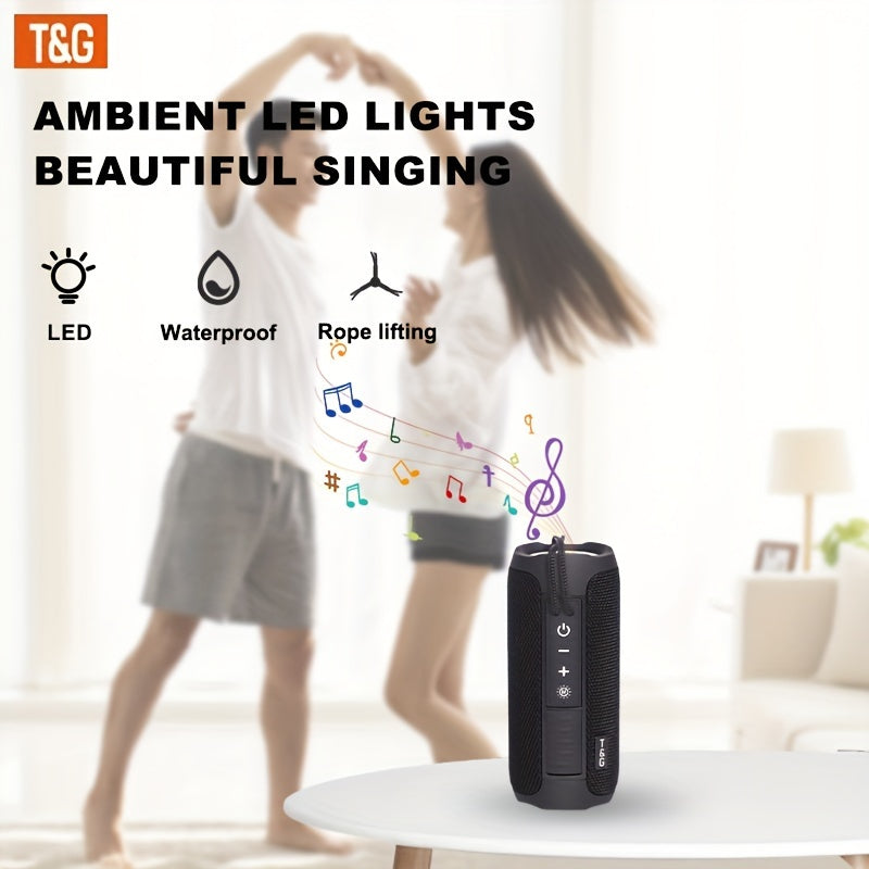 TG227 LED Portable Wireless Speaker - Wireless Connectivity for Phones, Tablets, Computers