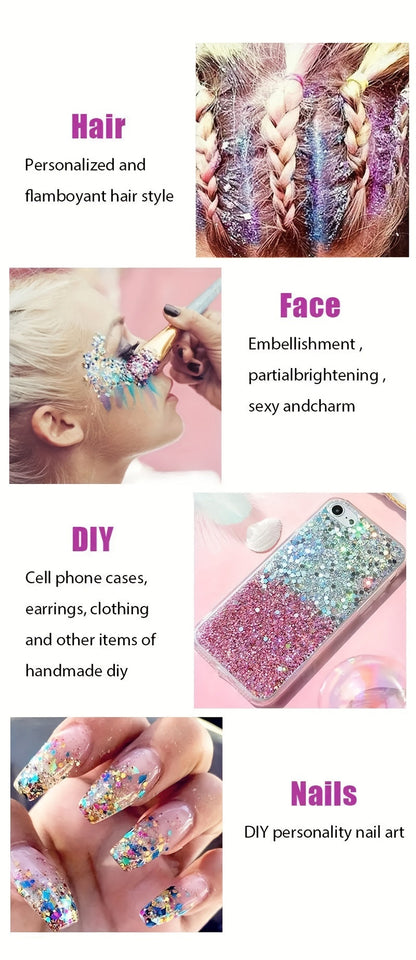 Mermaid Sequins Body Glitter Gel Make Up