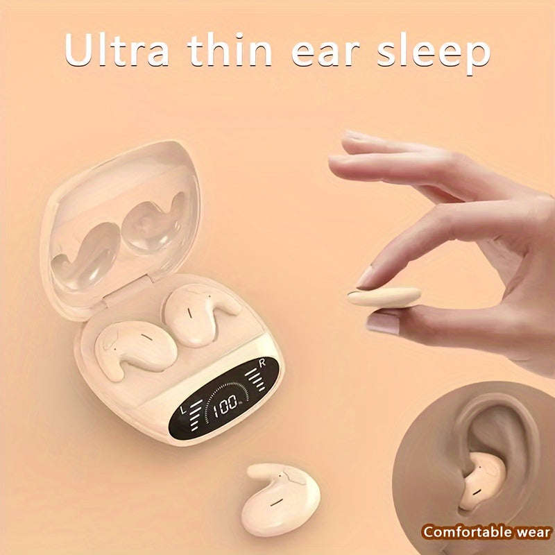 Invisible Sleeping Headphones, Shallow Earmuff Design, Side Sleeping Earplugs, Comfortable, Excellent Sound Quality