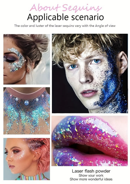 Mermaid Sequins Body Glitter Gel Make Up